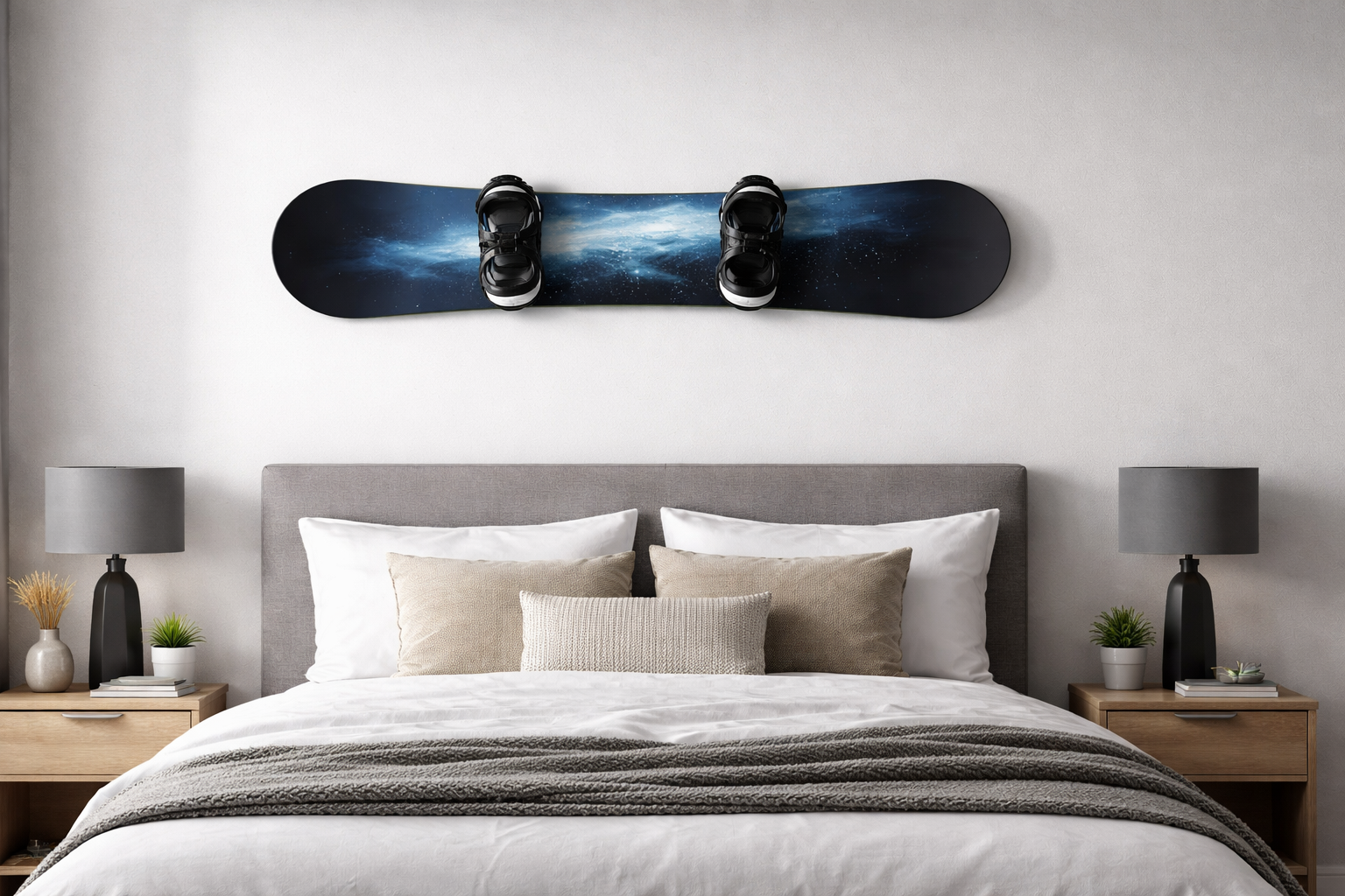 Not remove snowboard bindings and store in good environment: cool, dry and stable temperature