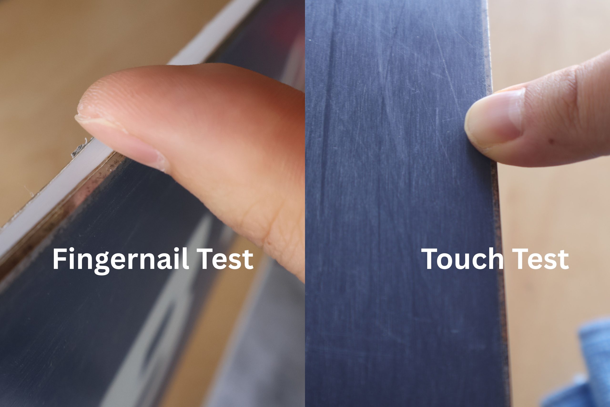How to tell if you snowboard edges needs  sharpening and tuning at home: fingernail test, touch test for rust and burrs