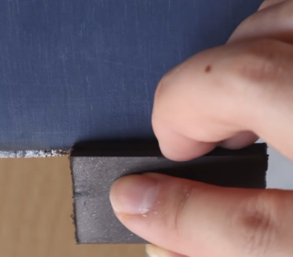 rub the rust away like erasing a pencil mark