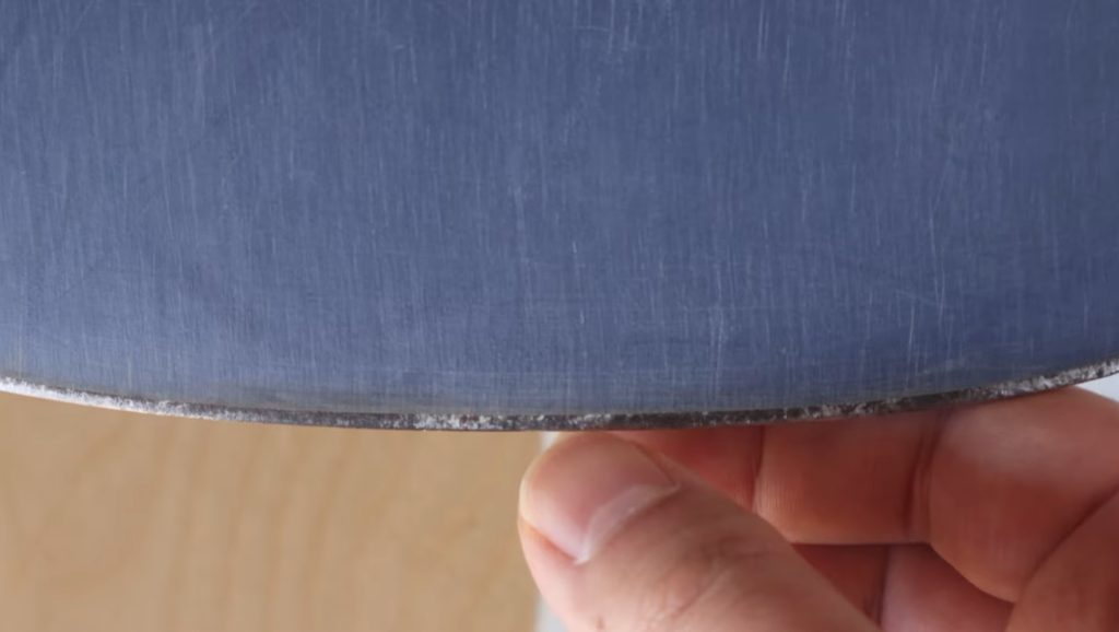 Rust is removed, but metal is stained
